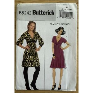 Butterick Pattern B5242 Misses' Dress By Maggy London‎ Size 8-14 Uncut